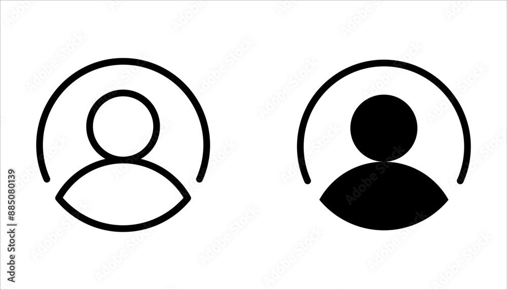 Set of User Icons. Vector Icon Isolated on white Background Set of User Icons. Vector Icon Isolated on white Background