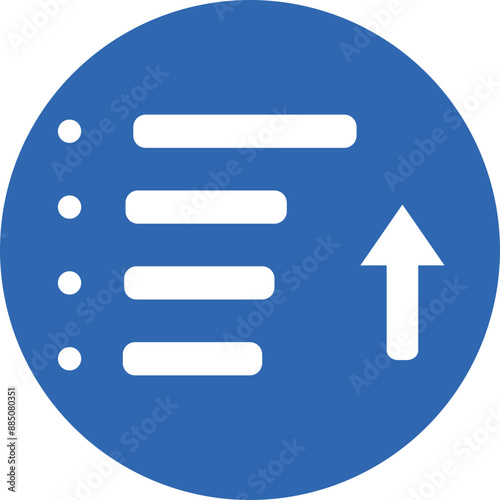 Priority icon glyph circle icon