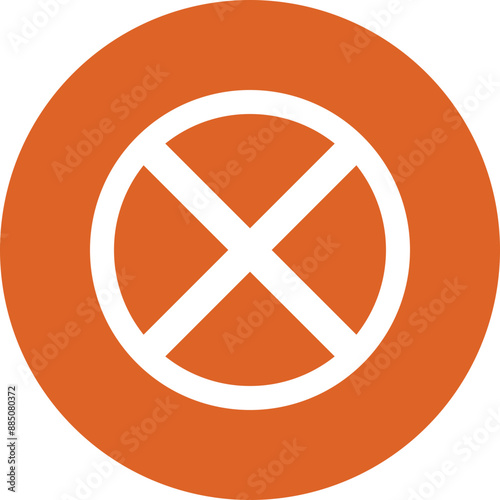 No stopping icon glyph circle icon