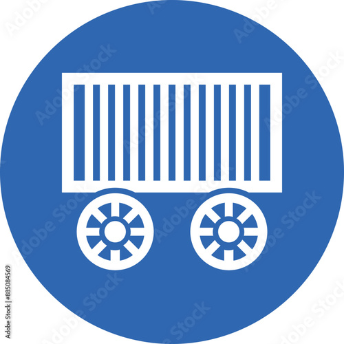 Cage glyph circle icon