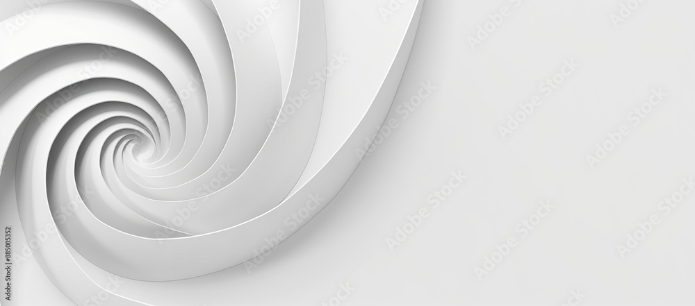 Abstract White Spiral Design Abstract White Spiral Design