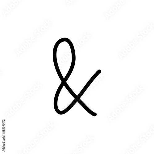 Hand drawn ampersand 