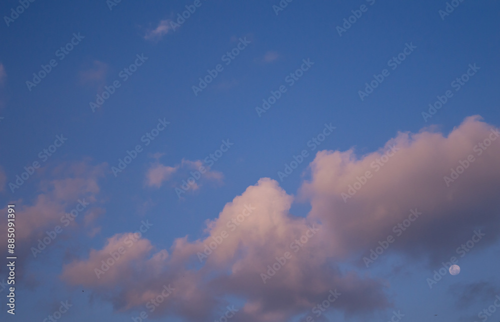 background of bright blue sky and white clouds during the day background of bright blue sky and white clouds during the day