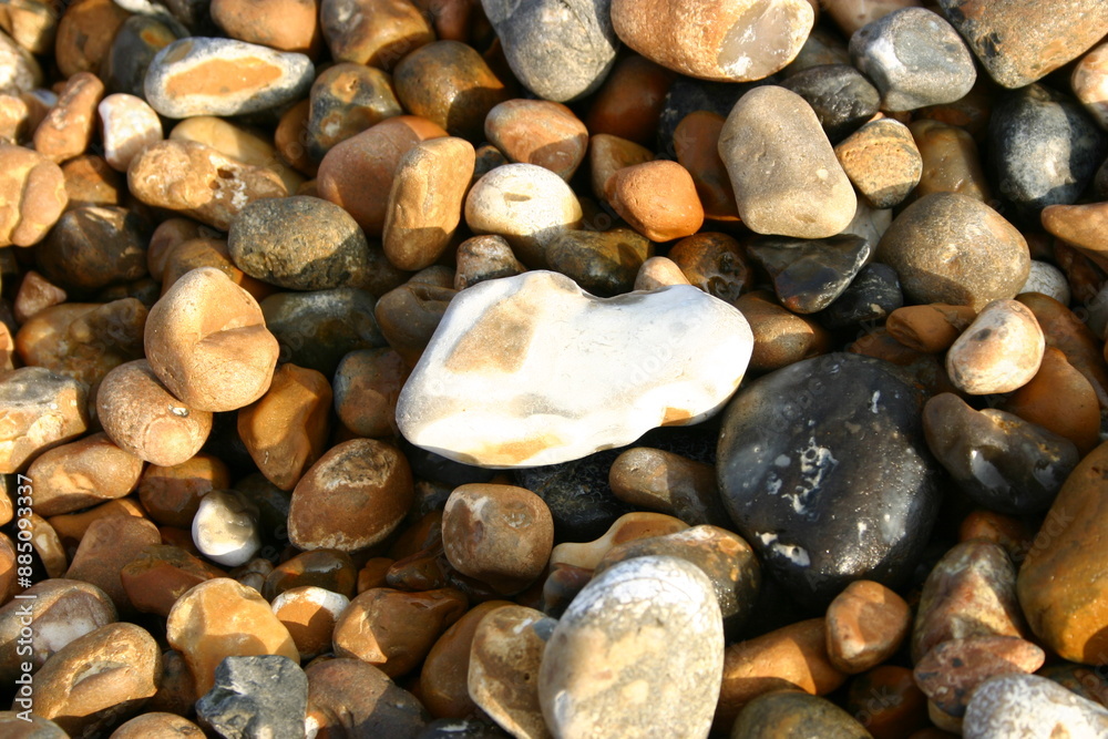 stones on the beach stones on the beach