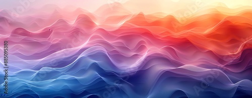 Abstract gradient background with smooth transitions, ample copy space