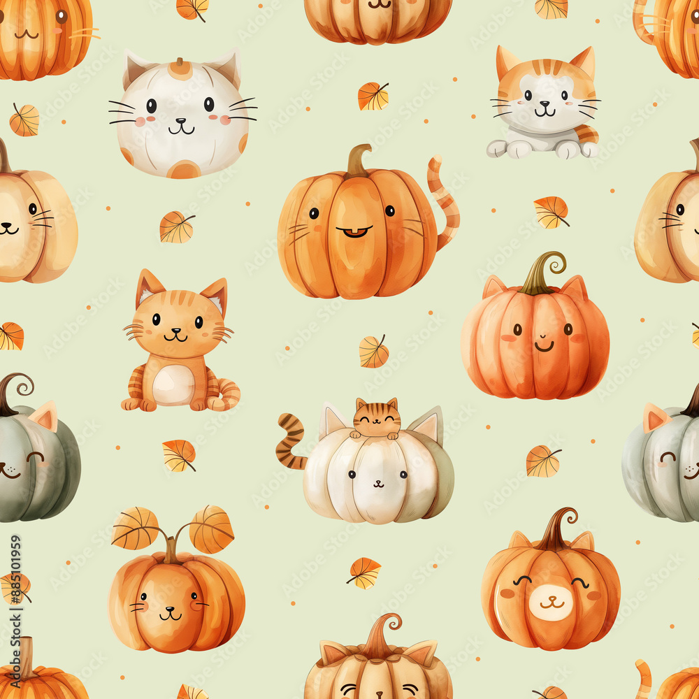 halloween pattern with pumpkins halloween pattern with pumpkins