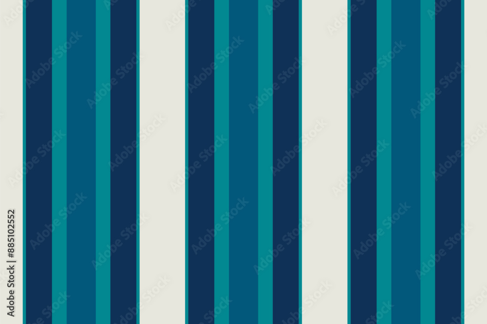 Slim textile seamless background, school stripe lines vector. Strip vertical texture pattern fabric in cyan and blue colors. Slim textile seamless background, school stripe lines vector. Strip vertical texture pattern fabric in cyan and blue colors.