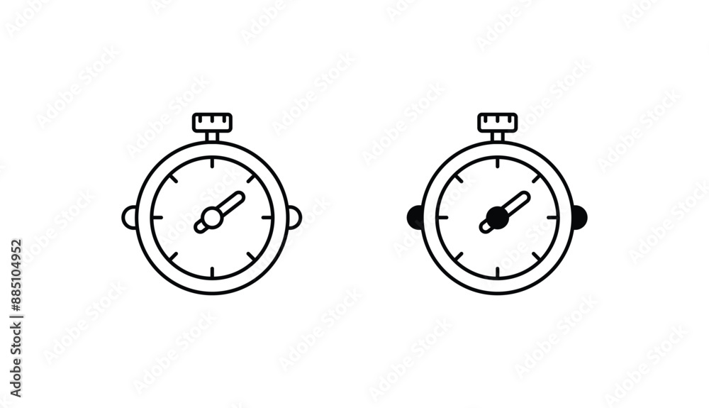 Stopwatch icon design with white background stock illustration Stopwatch icon design with white background stock illustration