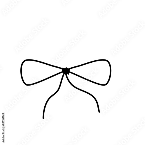 Bow string illustration