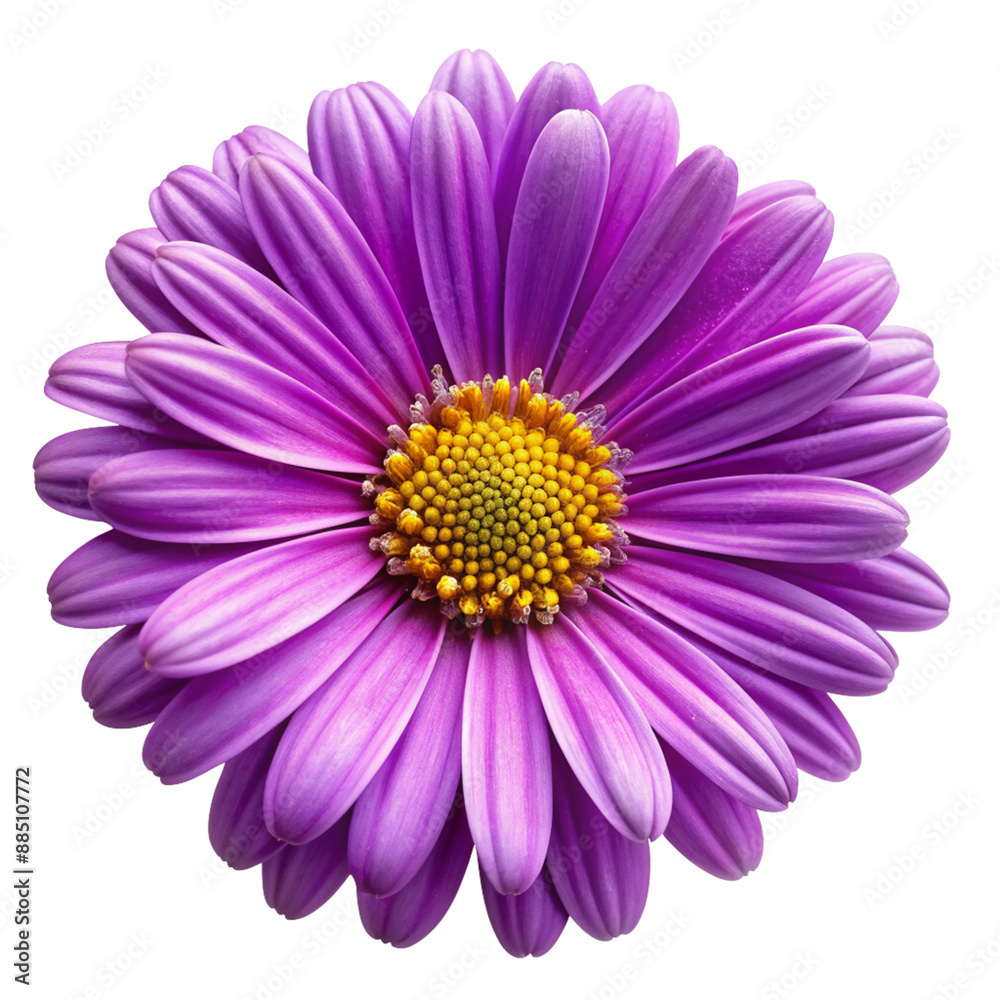 Purple daisy flower isolated on transparent background
Purple daisy flower isolated on transparent background