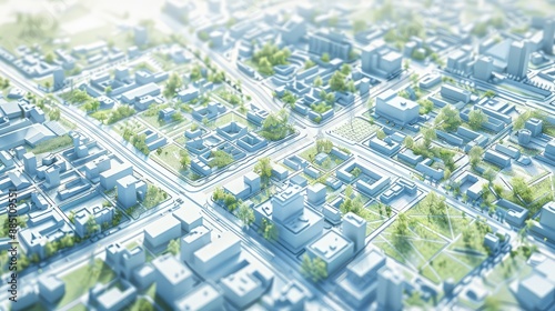 Master plan of urban design or urban architecture