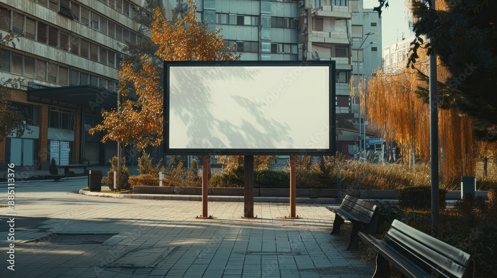 Billboard mockup outdoors, Outdoor advertising poster on the street for advertisement, Empty advertisement place for marketing banner or posters,Generative Ai Billboard mockup outdoors, Outdoor advertising poster on the street for advertisement, Empty advertisement place for marketing banner or posters,Generative Ai