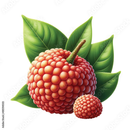 Litchi fruits vector