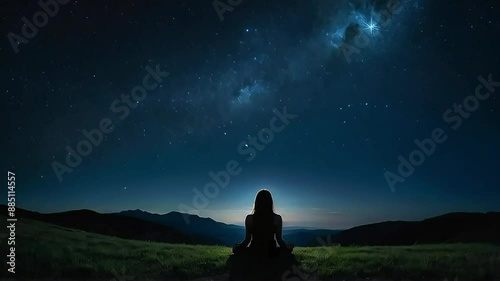 person in the night