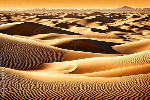 Desert dunes vector egyptian landscape background. Sand in nature2 photo