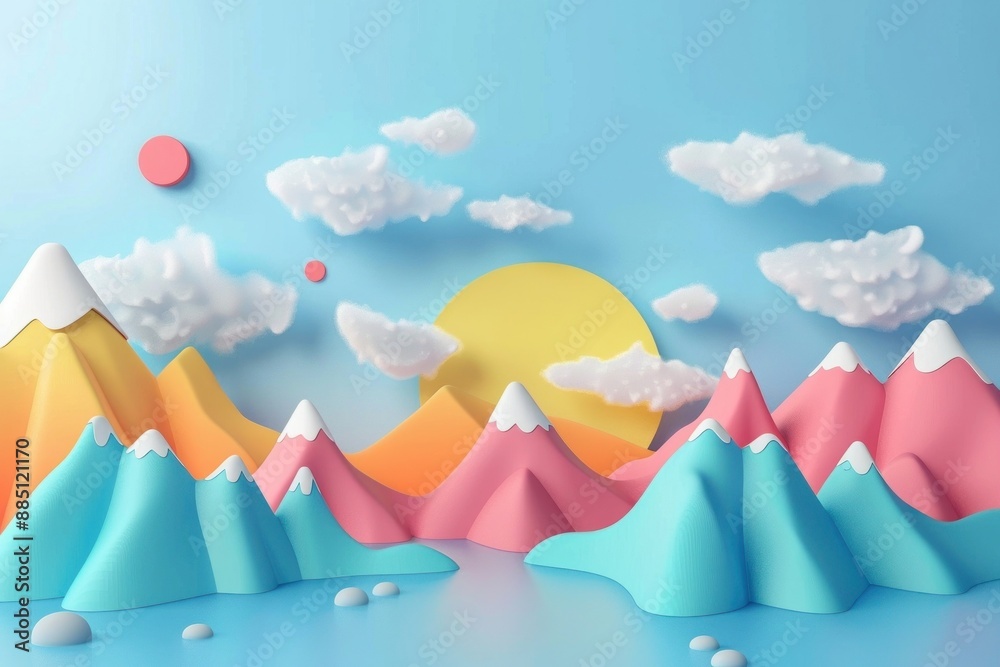 Cute mountain background art outdoors cartoon. Cute mountain background art outdoors cartoon.