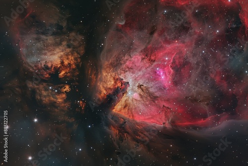 Wallpaper Mural Сolorful nebula, with swirling clouds of gas Torontodigital.ca