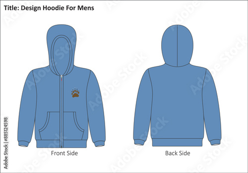 Men Hoodie. photo