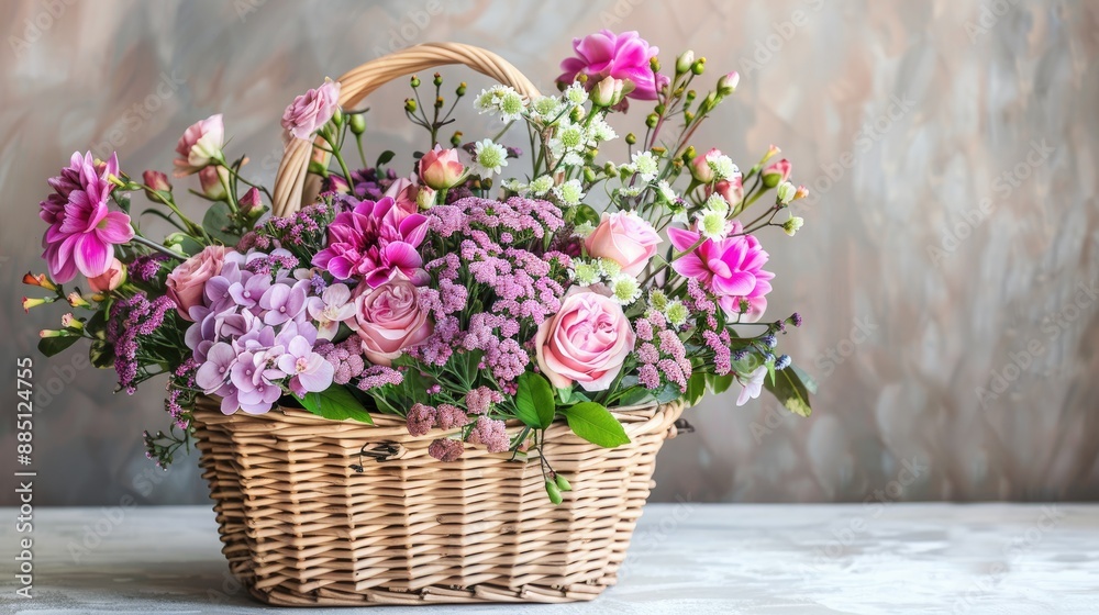 Gift basket of flowers for Mother s Day