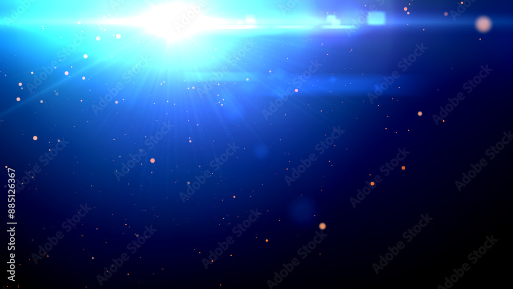 abstract blur blue light.The star burst with brilliance, glow bright star, blue glowing light burst on a black background abstract blur blue light.The star burst with brilliance, glow bright star, blue glowing light burst on a black background