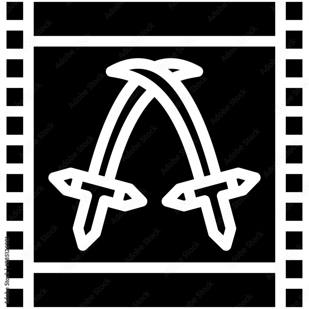 Action Film vector icon illustration of Filmmaking iconset. Action Film vector icon illustration of Filmmaking iconset.