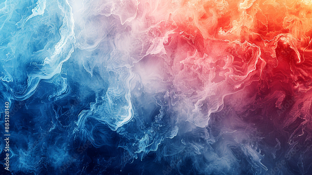 Abstract blue and red ink swirls background Abstract blue and red ink swirls background