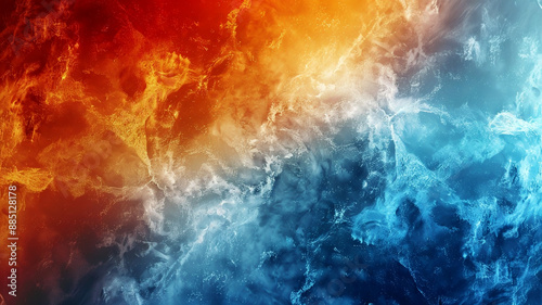 Abstract fire and ice background