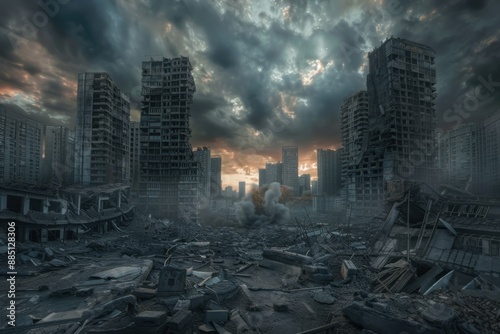 abandoned apostapocalyptic ruins