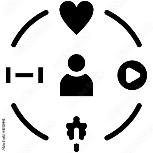 Lifestyle vector icon illustration of Lifestyles iconset.