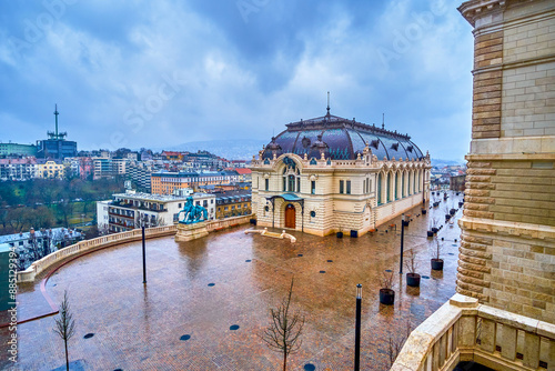 Royal Riding Hall on Foal Courtyard of Buda Castle, Budapest, Hungary photo