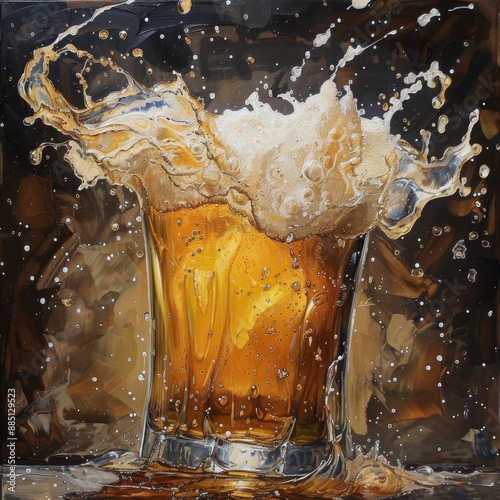 traditional beer in wooden background