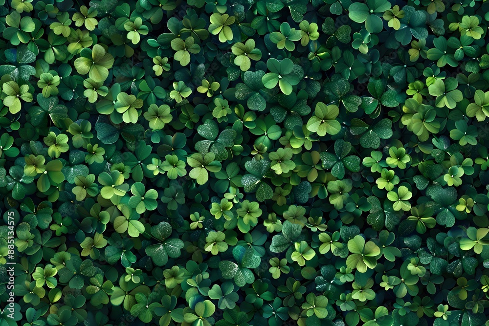 green clover leaves background