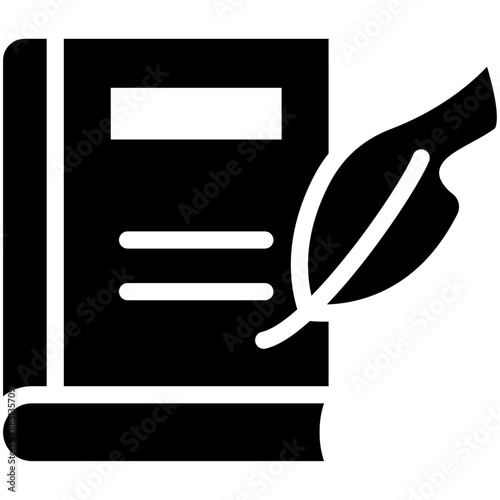 Prose vector icon illustration of Literature iconset.