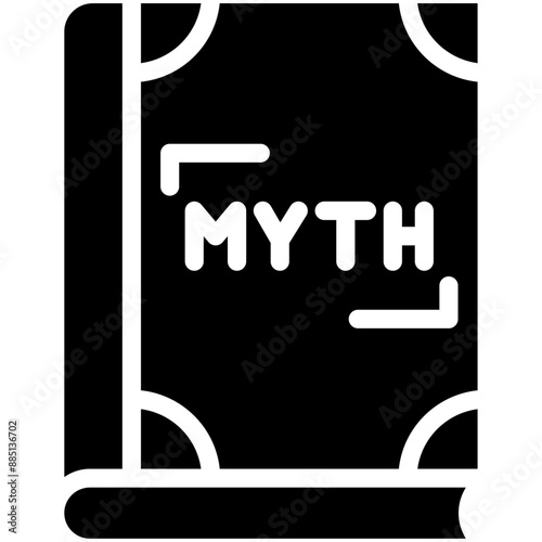 Literary Mythology vector icon illustration of Literature iconset.