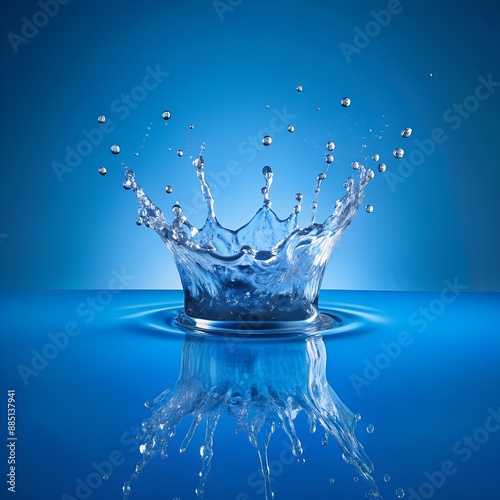 "Dynamic Water Splash: Capturing the Art of Fluid Motion"