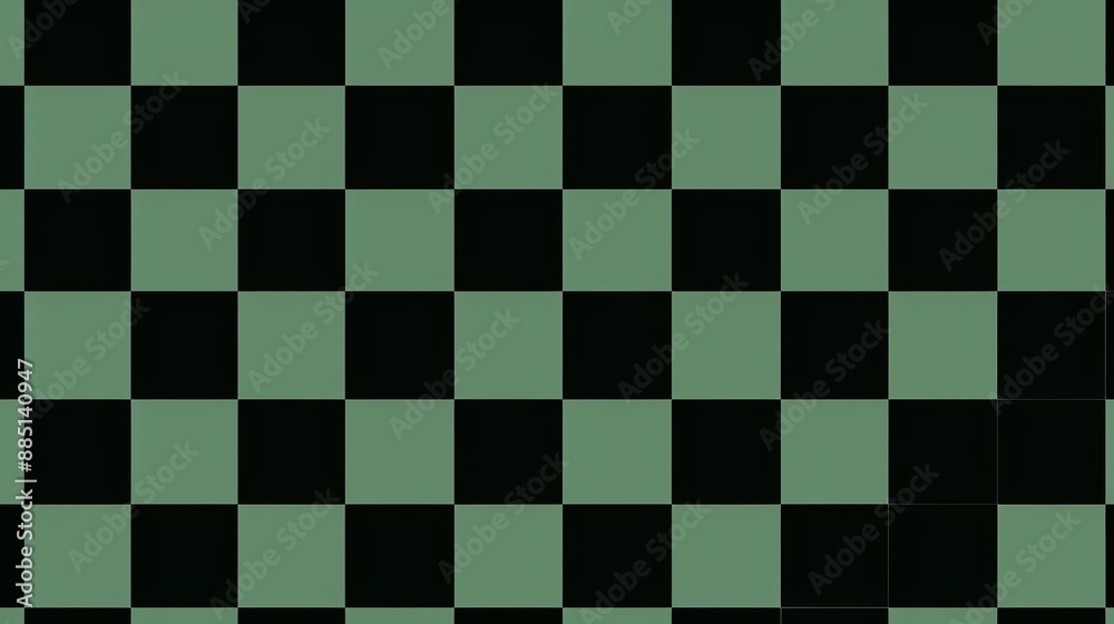 Abstract seamless pattern of a chessboard with black and green squares.
Abstract seamless pattern of a chessboard with black and green squares.