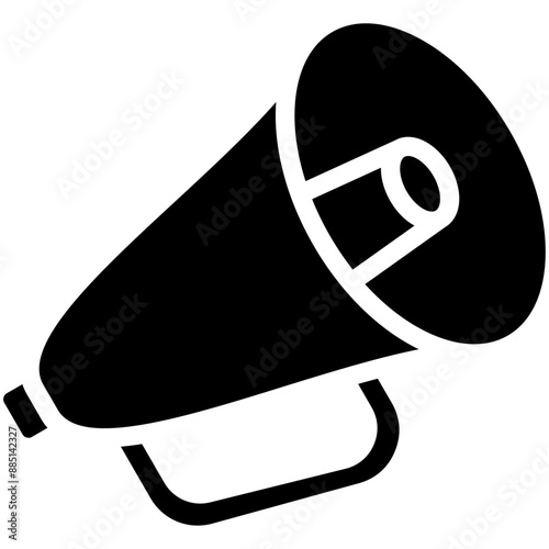 Megaphone vector icon illustration of Protesting and Civil Disobedience iconset.