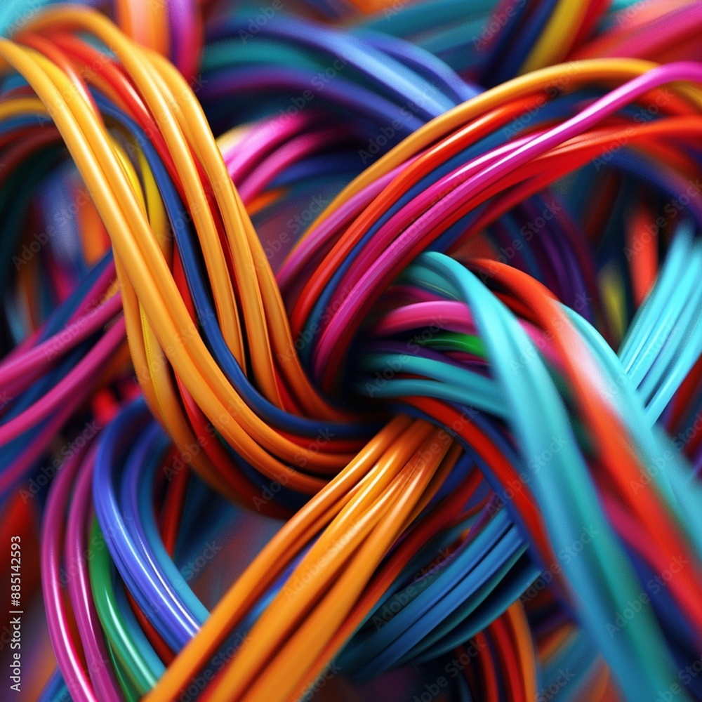 red and yellow cable red and yellow cable