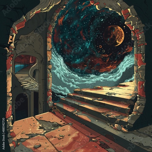 background with a lot of paint