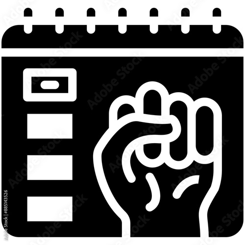 Event vector icon illustration of Protesting and Civil Disobedience iconset.