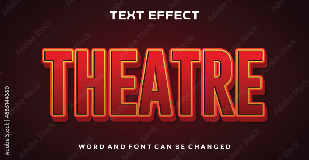 Theatre editable text effect Theatre editable text effect