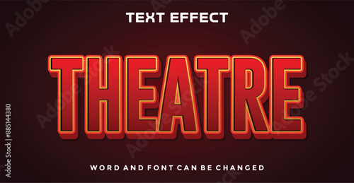 Theatre editable text effect