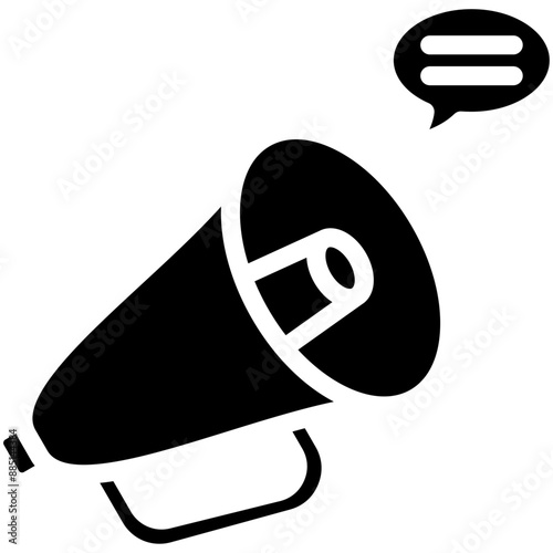 Campaign vector icon illustration of Protesting and Civil Disobedience iconset.