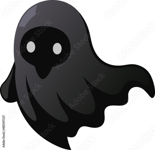 Spooky Ghost Haunts the Night. 