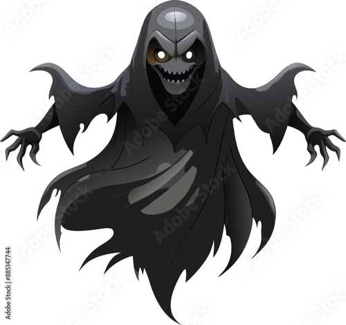 Spooky Ghost Haunts the Night. 