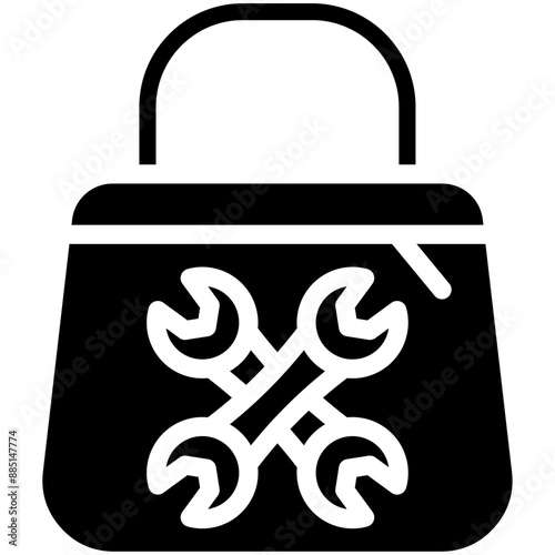Tool Pouch vector icon illustration of Home Improvements iconset.