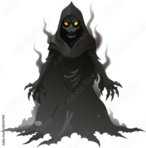 Spooky Ghost Haunts the Night. 