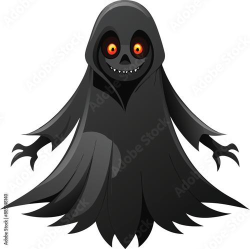 Spooky Ghost Haunts the Night. 