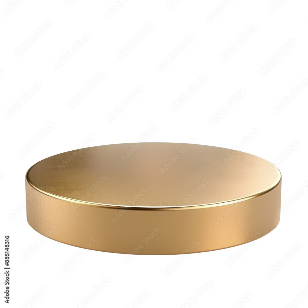 Minimalistic Golden Pedestal for Product Display Minimalistic Golden Pedestal for Product Display