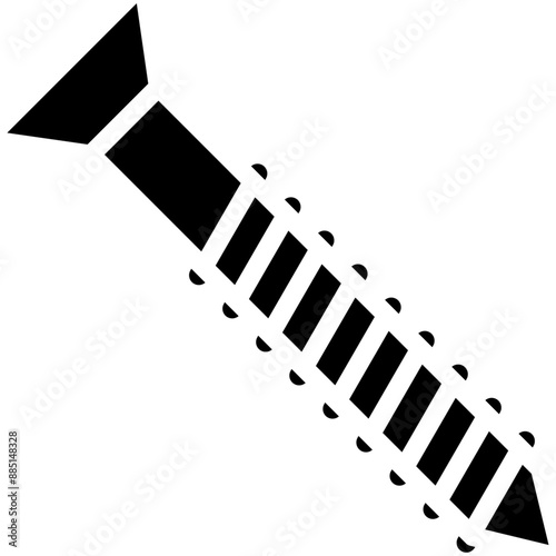Screw vector icon illustration of Home Improvements iconset.